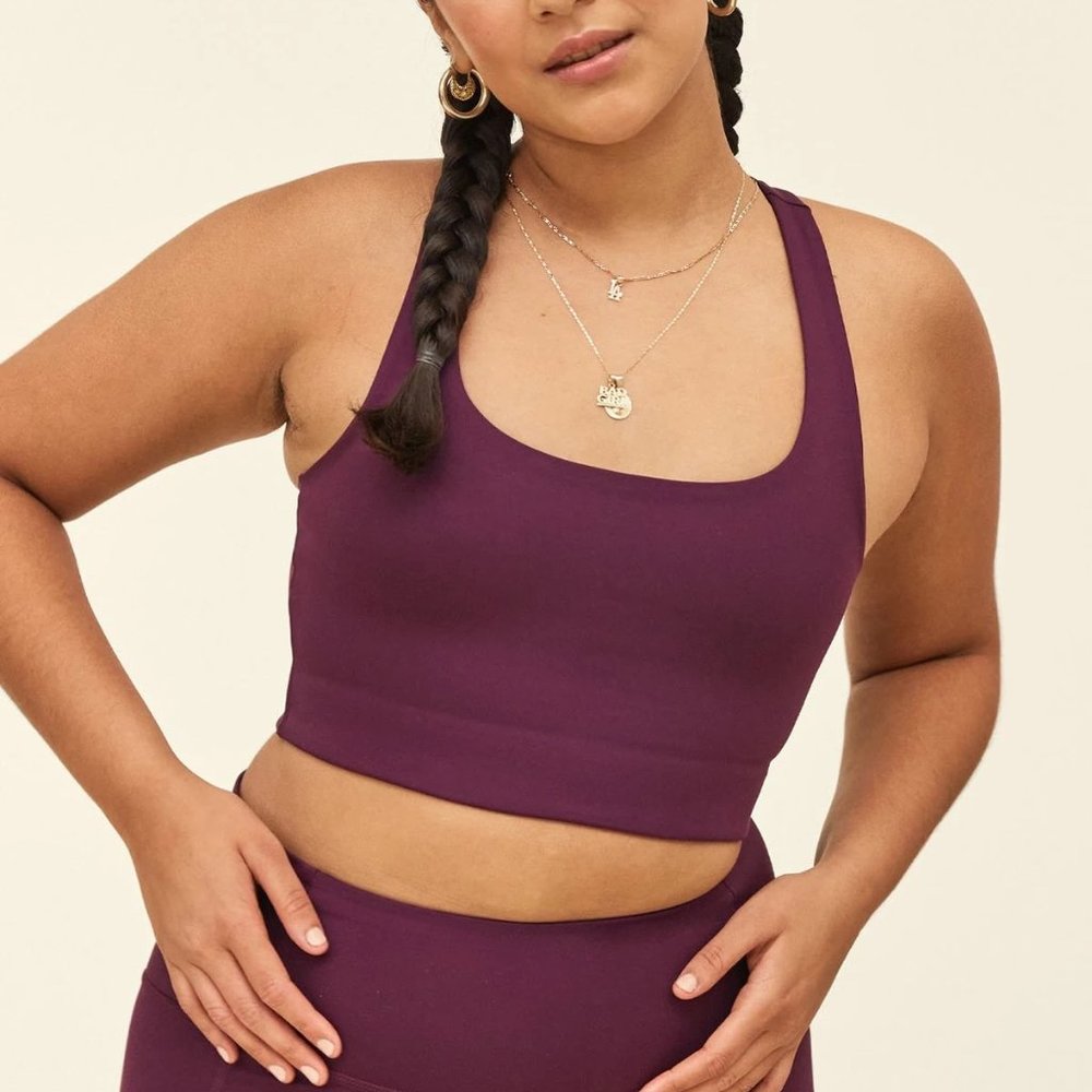 girlfriend collective Plum Paloma Bra